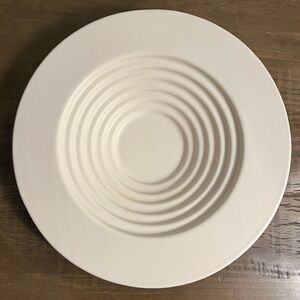 Vintage Royal Haeger Art Matte Cream Off White Low Bowl Centerpiece 11”